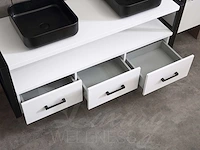 Mawialux badkamermeubel 150cm met 2 hangkasten - mat wit - afbeelding 28 van  30