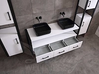 Mawialux badkamermeubel 150cm met 2 hangkasten - mat wit - afbeelding 29 van  30