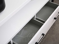Mawialux badkamermeubel 150cm met 2 hangkasten - mat wit - afbeelding 2 van  30