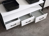 Mawialux badkamermeubel 150cm met 2 hangkasten - mat wit - afbeelding 28 van  30