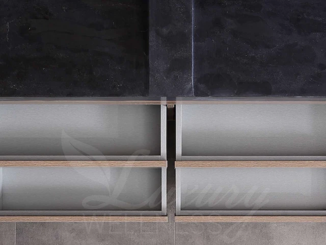 Mawialux badkamermeubel 2-persoons 120cm bruin eiken met hangkast - afbeelding 6 van  25