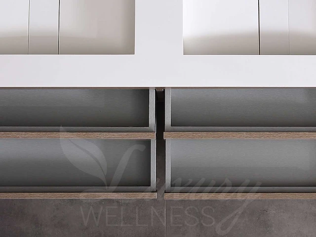 Mawialux badkamermeubel 2-persoons 120cm bruin eiken met hangkast - afbeelding 13 van  25