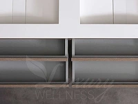 Mawialux badkamermeubel 2-persoons 120cm bruin eiken met hangkast - afbeelding 13 van  25