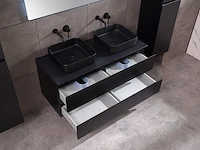 Mawialux badkamermeubel 2-persoons 120cm met hangkast - mat zwart - afbeelding 21 van  70