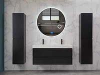 Mawialux badkamermeubel 2-persoons 120cm met hangkast - mat zwart - afbeelding 39 van  70