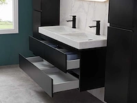 Mawialux badkamermeubel 2-persoons 120cm met hangkast - mat zwart - afbeelding 51 van  70