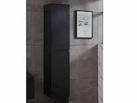 Mawialux badkamermeubel 2-persoons 120cm met hangkast - mat zwart - afbeelding 63 van  70