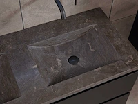 Mawialux badkamermeubel 2-persoons 120cm met hangkast - mat zwart - afbeelding 69 van  70