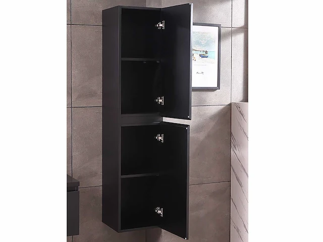 Mawialux badkamermeubel mat zwart 150/180cm breedte keuze - afbeelding 30 van  41