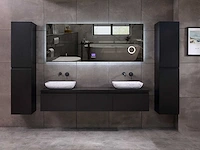 Mawialux badkamermeubel mat zwart 150/180cm breedte keuze - afbeelding 41 van  41