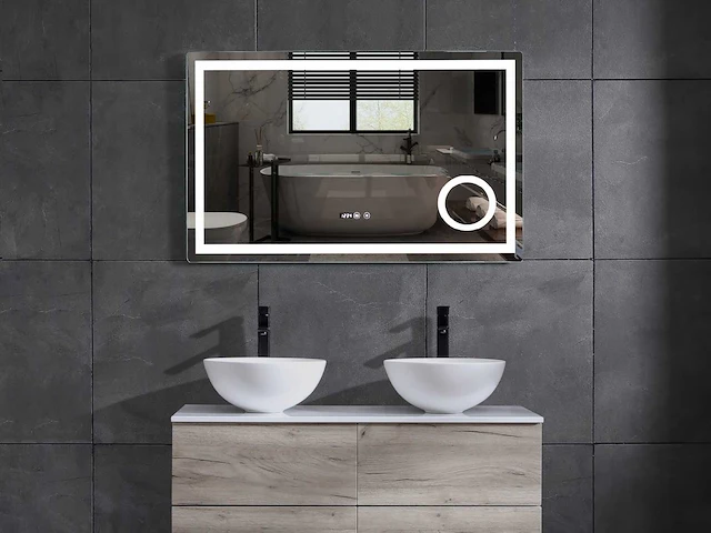 Mawialux badmeubelset 120cm - mat zwart - afbeelding 2 van  10