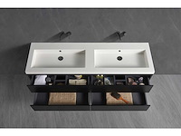 Mawialux badmeubelset 120cm - mat zwart - afbeelding 3 van  9