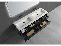 Mawialux badmeubelset 120cm - mat zwart - afbeelding 4 van  9