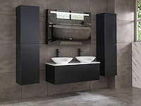 Mawialux badmeubelset 120cm mat zwart (zonder hangkast) - afbeelding 3 van  10