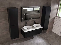 Mawialux badmeubelset 120cm mat zwart (zonder hangkast) - afbeelding 4 van  10