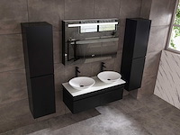 Mawialux badmeubelset 120cm mat zwart (zonder hangkast) - afbeelding 4 van  10