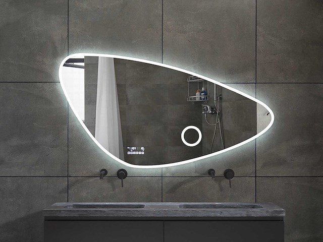 Mawialux bluetooth led spiegel 100x64 of 120x69cm of 140x70 keuze - afbeelding 1 van  16