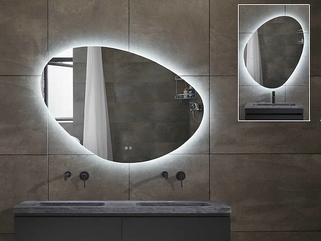 Mawialux design led spiegel 100/120/140cm keuze - afbeelding 1 van  12