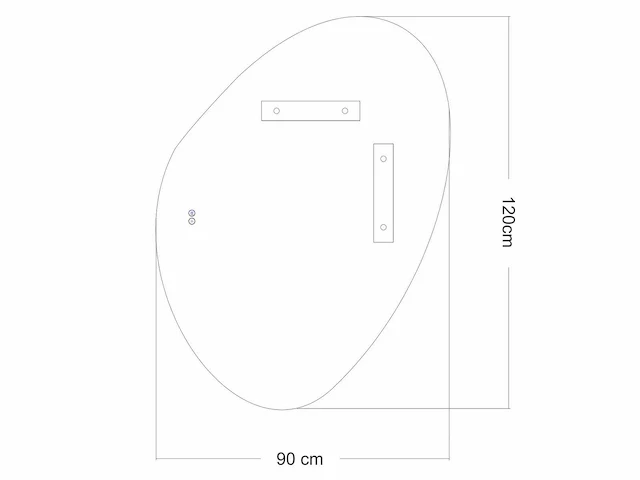 Mawialux design led spiegel 100/120/140cm keuze - afbeelding 3 van  12