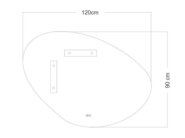 Mawialux design led spiegel 100/120/140cm keuze - afbeelding 2 van  12