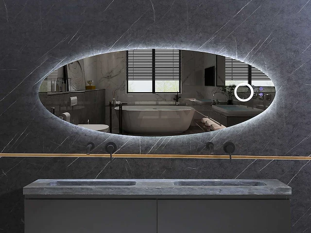 Mawialux design led spiegel 100/120cm keuze - afbeelding 1 van  7
