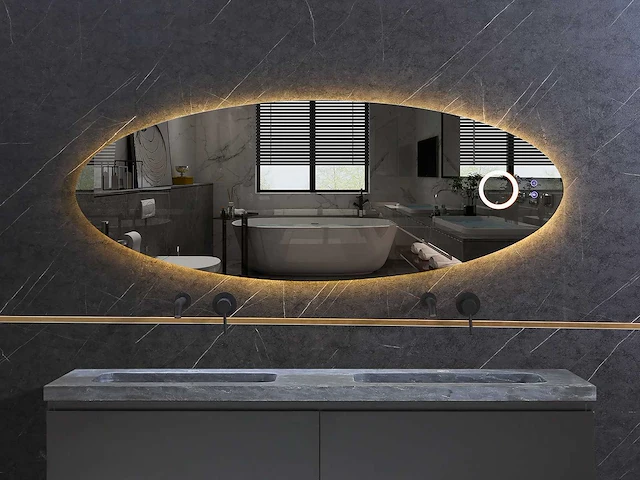 Mawialux design led spiegel 100/120cm keuze - afbeelding 3 van  7