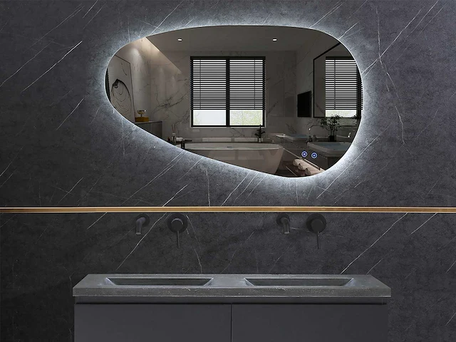 Mawialux design led spiegel 100x60cm of 110x60cm (keuze) - afbeelding 1 van  9