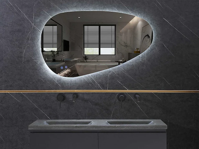 Mawialux design led spiegel 100x60cm of 110x60cm (keuze) - afbeelding 2 van  9