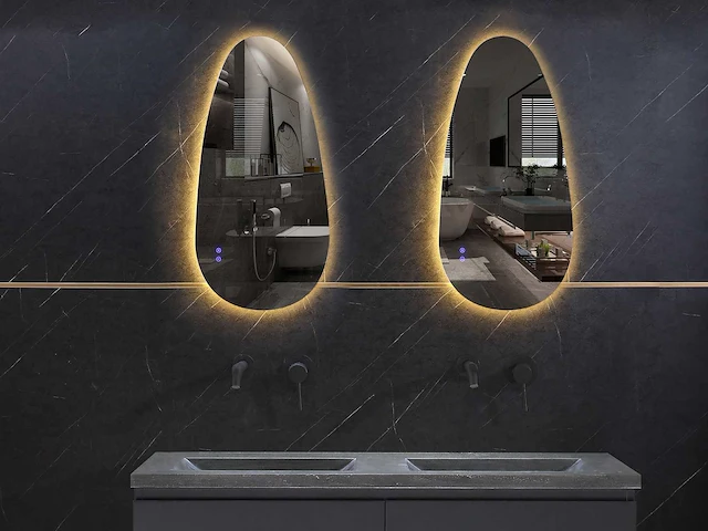 Mawialux design led spiegel 100x60cm of 110x60cm (keuze) - afbeelding 3 van  9