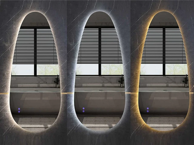 Mawialux design led spiegel 140x65 of 150x70 of 160x70 (keuze) - afbeelding 8 van  10