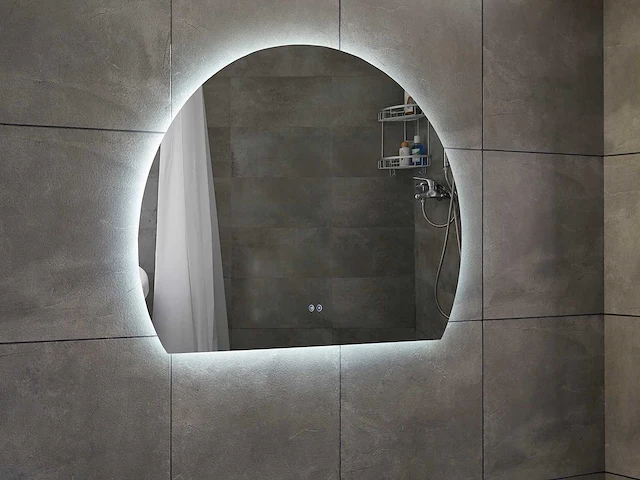 Mawialux design led spiegel half rond (diverse maten) - afbeelding 11 van  13