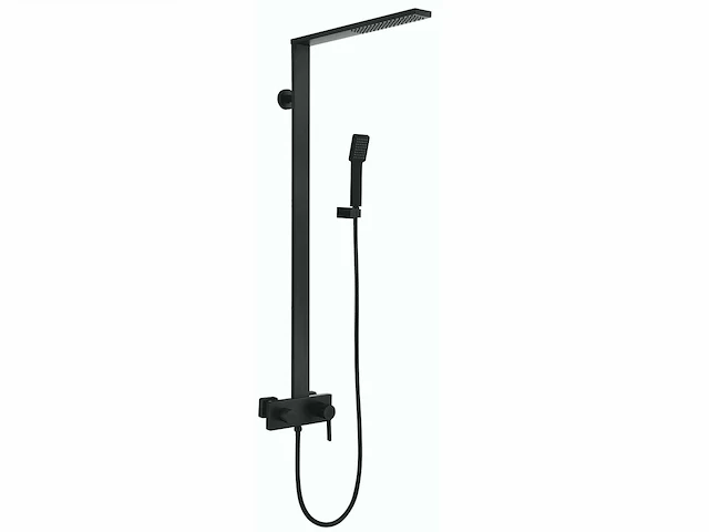 Mawialux design opbouw regendoucheset - mat zwart - afbeelding 1 van  10