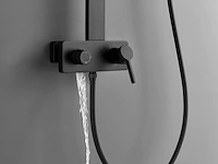 Mawialux design opbouw regendoucheset - mat zwart - afbeelding 5 van  10