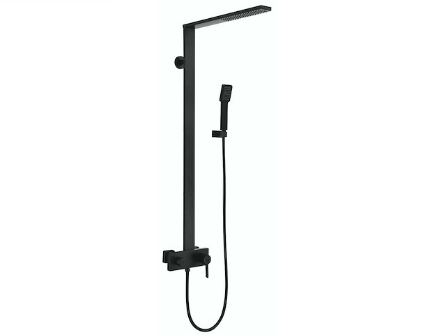 Mawialux design opbouw regendoucheset - mat zwart - afbeelding 1 van  10
