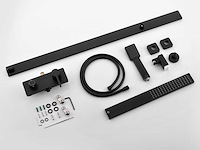 Mawialux design opbouw regendoucheset - mat zwart - afbeelding 4 van  10