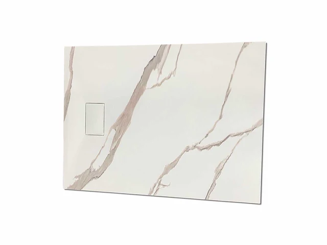 Mawialux douchebak 120x90cm (mat wit of wit marmer) - afbeelding 2 van  5