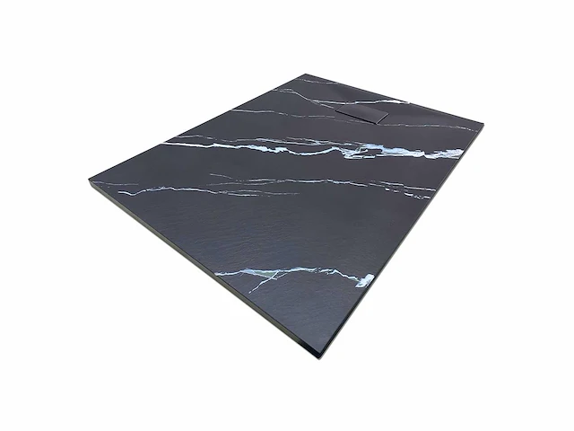 Mawialux douchebak 120x90cm (mat zwart of zwart marmer) - afbeelding 2 van  5