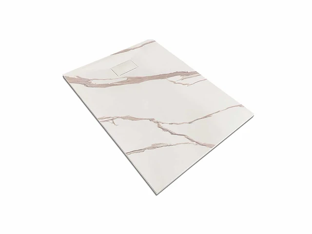 Mawialux douchebak 120x90cm wit marmer - afbeelding 1 van  4