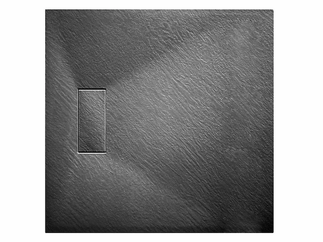 Mawialux douchebak mat zwart (80,90 of 100cm) - afbeelding 1 van  3