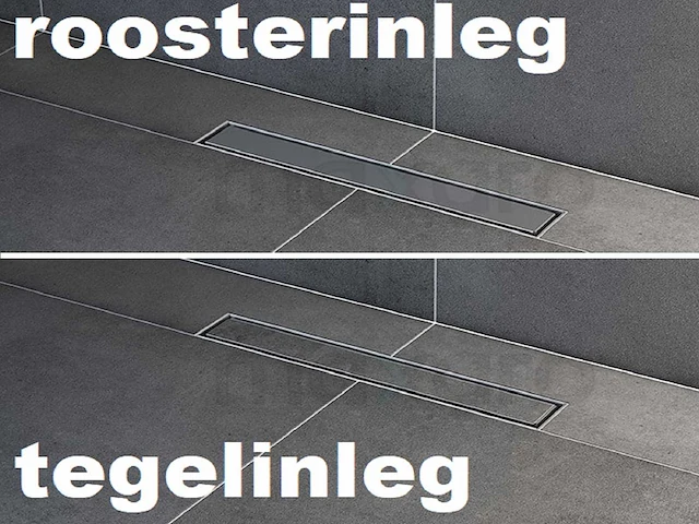 Mawialux douchedrain mat zwart (in diverse maten beschikbaar) - afbeelding 4 van  7