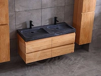 Mawialux eikenhout badkamermeubel 120cm (eiken natural) - afbeelding 9 van  47