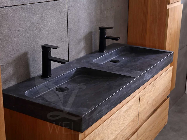 Mawialux eikenhout badkamermeubel 120cm (eiken natural) - afbeelding 17 van  47