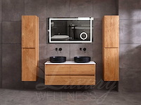 Mawialux eikenhout badkamermeubel 120cm (eiken natural) - afbeelding 44 van  47