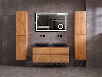 Mawialux eikenhout badkamermeubel 120cm (eiken natural) - afbeelding 46 van  47