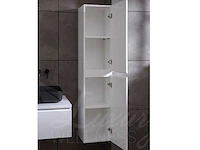 Mawialux eikenhout badkamermeubel 120cm met hangkast - mat wit - afbeelding 16 van  23