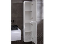 Mawialux eikenhout badkamermeubel 120cm met hangkast - mat wit - afbeelding 16 van  23