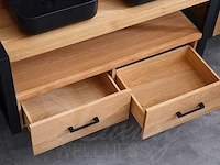 Mawialux eikenhout badkamermeubel 120cm met hangkast - afbeelding 3 van  27