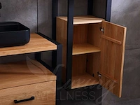 Mawialux eikenhout badkamermeubel 120cm met hangkast - afbeelding 24 van  27