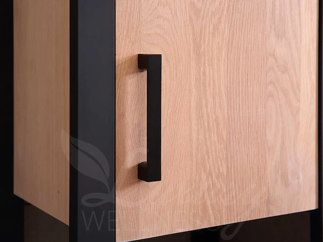 Mawialux eikenhout badkamermeubel 150cm met 2 hangkasten - afbeelding 17 van  30