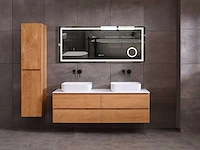 Mawialux eikenhout badkamermeubel 160cm (eiken natural) - afbeelding 23 van  28